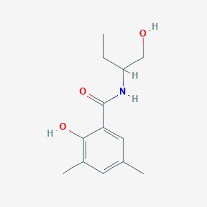 molecular formula C13H19NO3 B6637939 2-hydroxy-N-(1-hydroxybutan-2-yl)-3,5-dimethylbenzamide 
