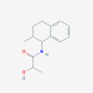 molecular formula C14H19NO2 B6637982 2-hydroxy-N-(2-methyl-1,2,3,4-tetrahydronaphthalen-1-yl)propanamide 