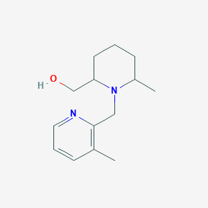 [6-Methyl-1-[(3-methylpyridin-2-yl)methyl]piperidin-2-yl]methanol