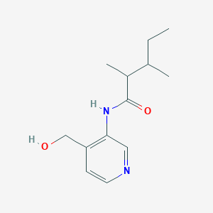 molecular formula C13H20N2O2 B6638141 N-[4-(hydroxymethyl)pyridin-3-yl]-2,3-dimethylpentanamide 