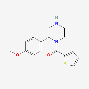 molecular formula C16H18N2O2S B6638225 [2-(4-Methoxyphenyl)piperazin-1-yl]-thiophen-2-ylmethanone 