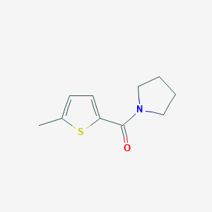 molecular formula C10H13NOS B6638255 Pyrrolizino(5-methyl-2-thienyl) ketone 