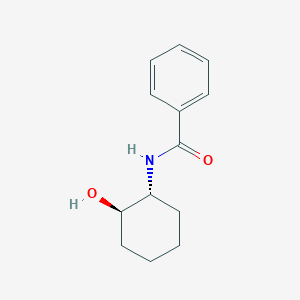 molecular formula C13H17NO2 B6638263 反式-2-苯甲酰氨基-环己醇 