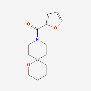 molecular formula C14H19NO3 B6638273 2-Furyl(1-oxa-9-azaspiro[5.5]undec-9-yl)methanone 
