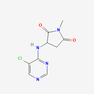 3-[(5-Chloropyrimidin-4-yl)amino]-1-methylpyrrolidine-2,5-dione