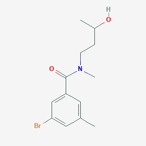 molecular formula C13H18BrNO2 B6638367 3-bromo-N-(3-hydroxybutyl)-N,5-dimethylbenzamide 