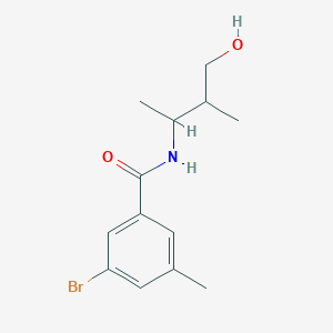 molecular formula C13H18BrNO2 B6638379 3-bromo-N-(4-hydroxy-3-methylbutan-2-yl)-5-methylbenzamide 