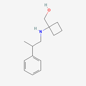 molecular formula C14H21NO B6638401 [1-(2-Phenylpropylamino)cyclobutyl]methanol 