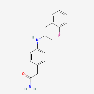 2-[4-[1-(2-Fluorophenyl)propan-2-ylamino]phenyl]acetamide
