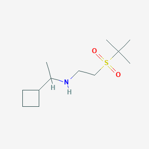 molecular formula C12H25NO2S B6638443 N-(2-tert-butylsulfonylethyl)-1-cyclobutylethanamine 