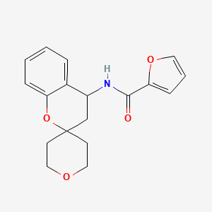 molecular formula C18H19NO4 B6638465 N-spiro[3,4-dihydrochromene-2,4'-oxane]-4-ylfuran-2-carboxamide 