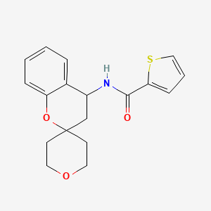 molecular formula C18H19NO3S B6638471 N-spiro[3,4-dihydrochromene-2,4'-oxane]-4-ylthiophene-2-carboxamide 