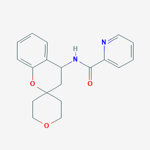 molecular formula C19H20N2O3 B6638481 N-spiro[3,4-dihydrochromene-2,4'-oxane]-4-ylpyridine-2-carboxamide 
