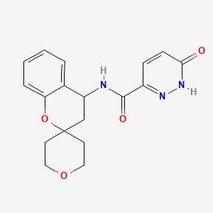 molecular formula C18H19N3O4 B6638489 6-oxo-N-spiro[3,4-dihydrochromene-2,4'-oxane]-4-yl-1H-pyridazine-3-carboxamide 