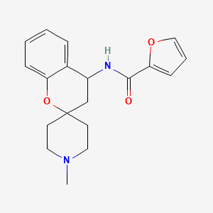 molecular formula C19H22N2O3 B6638558 N-(1'-methylspiro[3,4-dihydrochromene-2,4'-piperidine]-4-yl)furan-2-carboxamide 