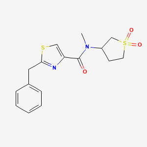 2-benzyl-N-(1,1-dioxothiolan-3-yl)-N-methyl-1,3-thiazole-4-carboxamide