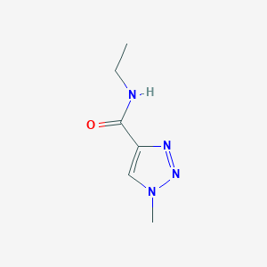 molecular formula C6H10N4O B6638721 N-ethyl-1-methyltriazole-4-carboxamide 