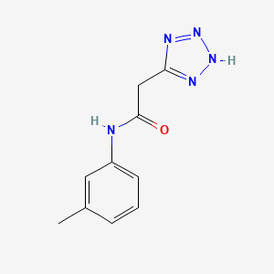 molecular formula C10H11N5O B6638820 N-(3-methylphenyl)-2-(2H-tetrazol-5-yl)acetamide 