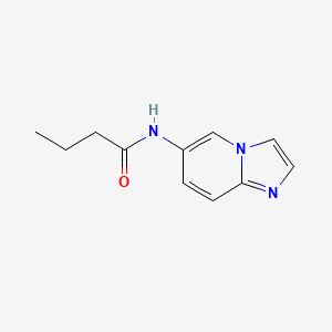 molecular formula C11H13N3O B6639010 N-imidazo[1,2-a]pyridin-6-ylbutanamide 