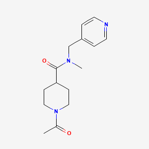 1-acetyl-N-methyl-N-(pyridin-4-ylmethyl)piperidine-4-carboxamide