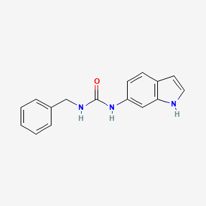 molecular formula C16H15N3O B6639040 1-benzyl-3-(1H-indol-6-yl)urea 