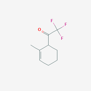 molecular formula C9H11F3O B066391 2,2,2-Trifluoro-1-(2-methylcyclohex-2-en-1-yl)ethan-1-one CAS No. 163882-73-3