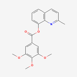 molecular formula C20H19NO5 B6639149 (2-Methylquinolin-8-yl) 3,4,5-trimethoxybenzoate 
