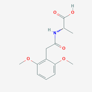 (2S)-2-[[2-(2,6-dimethoxyphenyl)acetyl]amino]propanoic acid