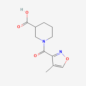 1-(4-Methyl-1,2-oxazole-3-carbonyl)piperidine-3-carboxylic acid