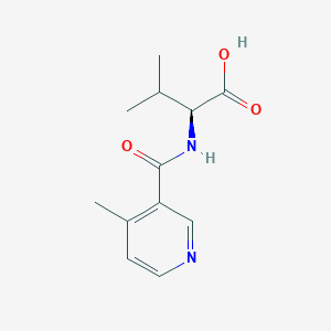 (2S)-3-methyl-2-[(4-methylpyridine-3-carbonyl)amino]butanoic acid