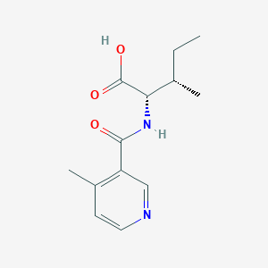 (2S,3S)-3-methyl-2-[(4-methylpyridine-3-carbonyl)amino]pentanoic acid