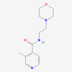 molecular formula C13H19N3O2 B6639245 3-methyl-N-(2-morpholin-4-ylethyl)pyridine-4-carboxamide 