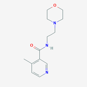 molecular formula C13H19N3O2 B6639248 4-methyl-N-(2-morpholin-4-ylethyl)pyridine-3-carboxamide 