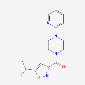 (5-Propan-2-yl-1,2-oxazol-3-yl)-(4-pyridin-2-ylpiperazin-1-yl)methanone