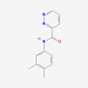 molecular formula C13H13N3O B6639295 N-(3,4-dimethylphenyl)pyridazine-3-carboxamide 