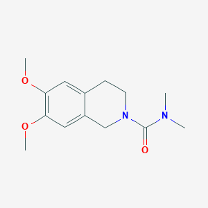 molecular formula C14H20N2O3 B6639303 1,2,3,4-Tetrahydro-6,7-dimethoxy-N,N-dimethylisoquinoline-2-carboxamide 