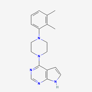 molecular formula C18H21N5 B6639347 4-[4-(2,3-dimethylphenyl)piperazin-1-yl]-7H-pyrrolo[2,3-d]pyrimidine 