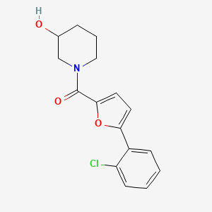 molecular formula C16H16ClNO3 B6639367 [5-(2-Chlorophenyl)furan-2-yl]-(3-hydroxypiperidin-1-yl)methanone 