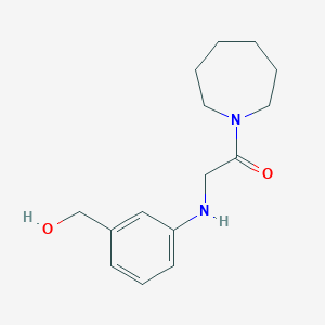 1-(Azepan-1-yl)-2-[3-(hydroxymethyl)anilino]ethanone