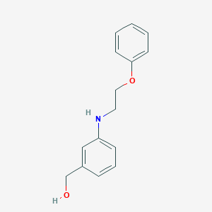 molecular formula C15H17NO2 B6639389 [3-(2-Phenoxyethylamino)phenyl]methanol 