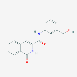 molecular formula C17H14N2O3 B6639397 N-[3-(hydroxymethyl)phenyl]-1-oxo-2H-isoquinoline-3-carboxamide 