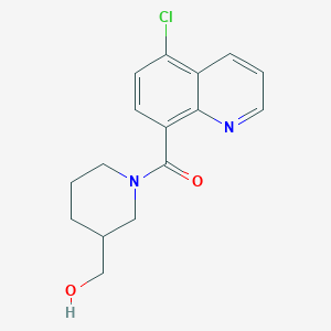 molecular formula C16H17ClN2O2 B6639434 (5-Chloroquinolin-8-yl)-[3-(hydroxymethyl)piperidin-1-yl]methanone 