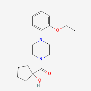 molecular formula C18H26N2O3 B6639455 [4-(2-Ethoxyphenyl)piperazin-1-yl]-(1-hydroxycyclopentyl)methanone 