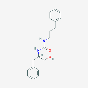 molecular formula C19H24N2O2 B6639499 1-(1-Hydroxy-3-phenylpropan-2-yl)-3-(3-phenylpropyl)urea 