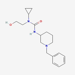 molecular formula C18H27N3O2 B6639522 3-(1-Benzylpiperidin-3-yl)-1-cyclopropyl-1-(2-hydroxyethyl)urea 