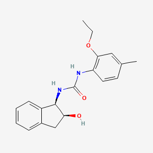 molecular formula C19H22N2O3 B6639612 1-(2-ethoxy-4-methylphenyl)-3-[(1R,2S)-2-hydroxy-2,3-dihydro-1H-inden-1-yl]urea 
