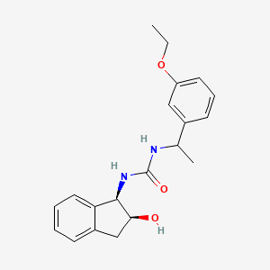 1-[1-(3-ethoxyphenyl)ethyl]-3-[(1R,2S)-2-hydroxy-2,3-dihydro-1H-inden-1-yl]urea