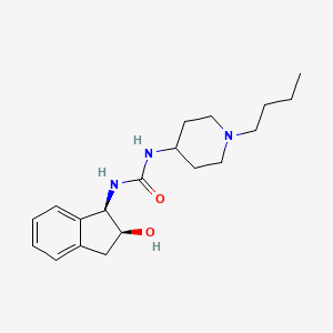 molecular formula C19H29N3O2 B6639670 1-(1-butylpiperidin-4-yl)-3-[(1R,2S)-2-hydroxy-2,3-dihydro-1H-inden-1-yl]urea 