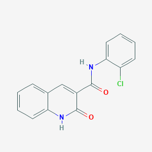 molecular formula C16H11ClN2O2 B6639849 N-(2-chlorophenyl)-2-oxo-1H-quinoline-3-carboxamide 