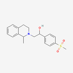 2-(1-methyl-3,4-dihydro-1H-isoquinolin-2-yl)-1-(4-methylsulfonylphenyl)ethanol